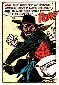 fist, pow, punch, Rawhide Kid (Johnny Bart), western