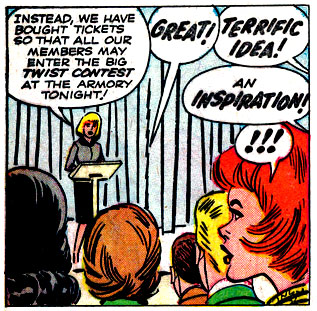 !, humor, indignation, Patsy Walker, punctuation, surprise, verbal