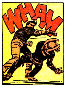 fist, punch, Rawhide Kid (Johnny Bart), western, wham