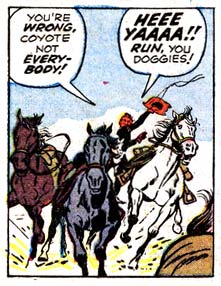 animal, hee-ya, horse, Rawhide Kid (Johnny Bart), verbal, western, yell