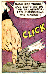 click, Iron Man (Tony Stark), magnetism, superhero, switch, transistor