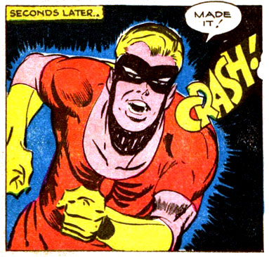 break, crash, Johnny Quick (Johnny Chambers), super-speed, superhero