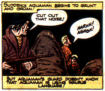 ah, animal, Aquaman (Arthur Curry), argh, imitation, superhero, walrus