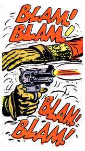 blam, gun, gunshot, revolver, western