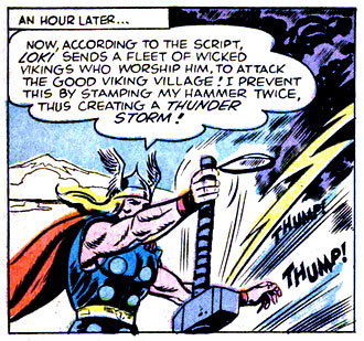 Asgardian, ground, hammer, Mjolnir, storm, superhero, Thor (Odinson), thump, weather