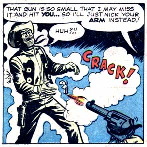 crack, disarm, gun, gunshot, Kid Colt (Blaine Colt), revolver, western