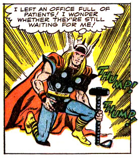 Asgardian, ground, hammer, Mjolnir, superhero, Thor (Odinson), thump, transform