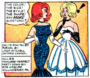 !, humor, Millie the Model, punctuation, surprise, worry