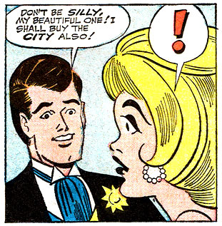 !, humor, Millie the Model, punctuation, surprise, verbal
