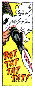 gun, gunshot, Happy Hogan, machine gun, rat-a-tat, superhero