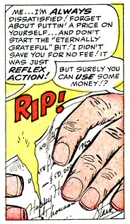 Happy Hogan, literal, origin, paper, rip, superhero