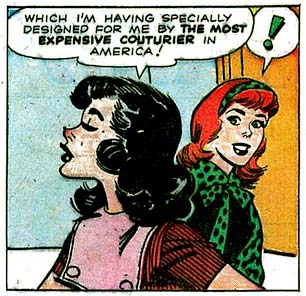 !, humor, Patsy Walker, punctuation, surprise, verbal