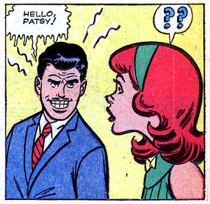 ?, confusion, humor, Patsy Walker, punctuation, verbal