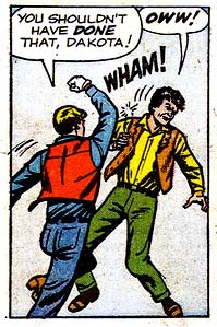 fist, Kid Colt (Blaine Colt), punch, western, wham